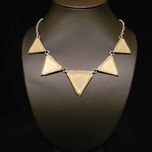 Estate Shimmering Lucite Triangle New
